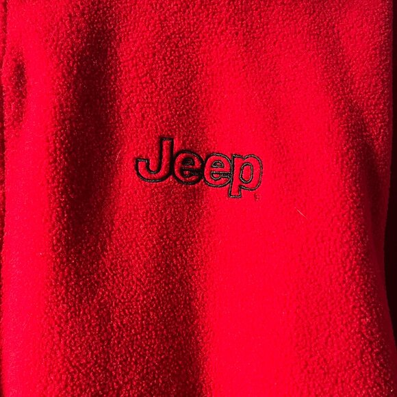 Jeep red quarter-zip fleece pullover - Picture 4 of 4